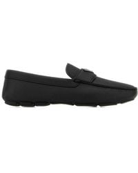 Prada - Saffiano Leather Logo Driver - Lyst