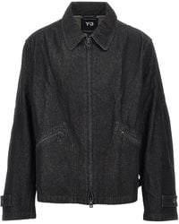 Y-3 - Denim Blouson Jacket - Lyst