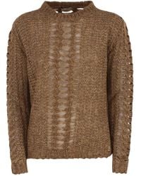 Herno - Crew Neck Knitted Jumper - Lyst