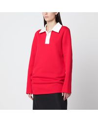 Aliita - Oversized Cotton Polo Shirt - Lyst