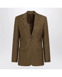 Burberry - Tailored Singlebreasted Wool And Mohair Jacket - Lyst
