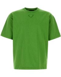 Prada - Crew Neck T-Shirt - Lyst