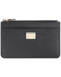 Dolce & Gabbana - Dolce & Gabbana Dauphine Calfskin Card Holder - Lyst