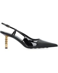 Givenchy - Patent Leather G Cube Slingbacks 70 - Lyst