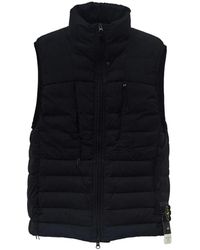 Stone Island - Quilted Badge Logo Vest - Lyst