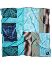 Versace - Foulard 90X90 Silk Twill Bio Print Floating By - Lyst