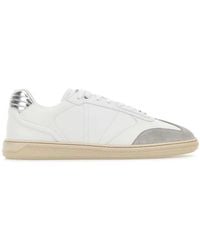 Versace - Leather Greca Court Sneakers - Lyst