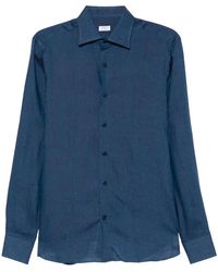 Borriello - Linen Long-Slevee Shirt - Lyst