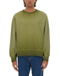 MSGM - Washed Out Jersey Sweatshirt - Lyst