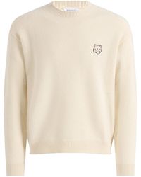 Maison Kitsuné - Fox Head Milan Lambswool Jumper - Lyst