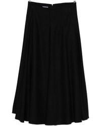 Susanne Bommer - Cotton Midi Skirt - Lyst