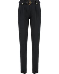 Versace Jeans Couture - Stretch Viscose Trousers - Lyst