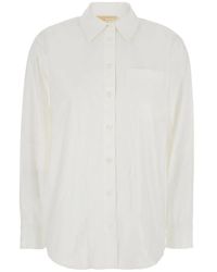 Michael Kors - Classic Pocket Shirt With Button-Down Front - Lyst