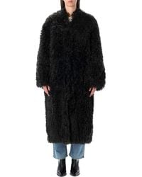 Stand Studio - Carolina Long Curly Faux-Fur Coat - Lyst