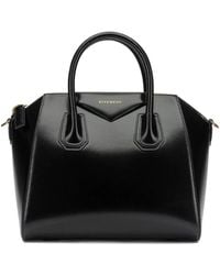 Givenchy - Antigonia Calf Leather Cotton Acrylic Handbag - Lyst