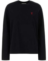 Ami Paris - Long-Sleeve Ami De Coeur T-Shirt - Lyst