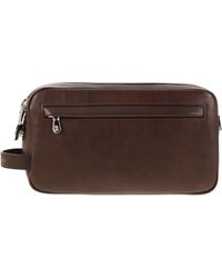 Brunello Cucinelli - Leather Beauty Case With Double Zip - Lyst