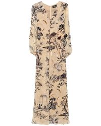 Etro - Abito Lungo Stampa - Lyst