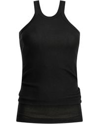 Max Mara - Cotton Silk Elastane Cotton And Silk Tank Top - Lyst