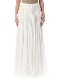 Ralph Lauren - Pleated Jersey Niccola Maxi Skirt - Lyst