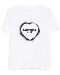Carhartt - Spray Heart Logo-Print T-Shirt - Lyst