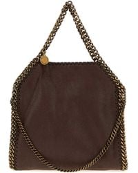 Stella McCartney - Chocolate Shaggy Deer Mini Falabella Handbag - Lyst