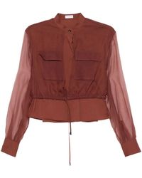 Brunello Cucinelli - Cotton Polyamide Silk Shirt - Lyst