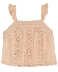 Emile Et Ida - Emile & Ida Top Con Dettagli Crochet - Lyst