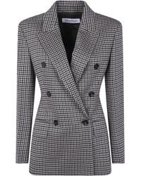 Max Mara - Houndstooth Jersey Jacket - Lyst