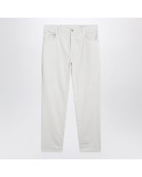 Brunello Cucinelli - Ice-Coloured Corduroy Trousers - Lyst