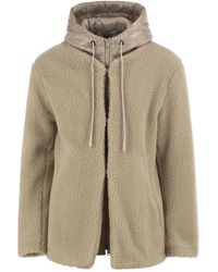 Herno - Teddy Jacket With Padded Hood - Lyst