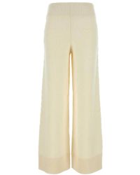 Camilla & Marc - Ivory Wool Blend Ash Wide-Leg Pant - Lyst