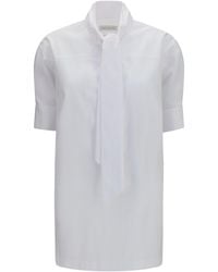 Dries Van Noten - Dries Van Noten Scarf-Tie Detail Shirt - Lyst