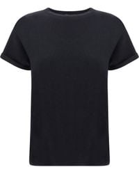 Brunello Cucinelli - Cashmere Glitter T-Shirt - Lyst