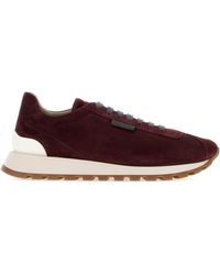 Brunello Cucinelli - Suede Sneaker - Lyst