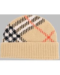 Burberry - Check Mini Wool Beanie - Lyst