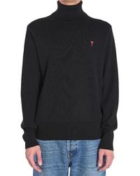 Ami Paris - Ami De Coeur Turtleneck Sweater - Lyst