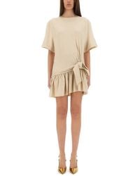 Rabanne - Mini Dress With Bow - Lyst