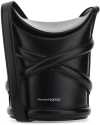 McQueen - Leather The Curve Bucket Bag - Lyst