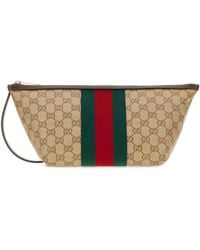 Gucci - Small Gg Toiletry Case With Web - Lyst
