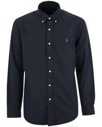 Polo Ralph Lauren - Custom-Fit Garment Dyed Oxford Shirt - Lyst