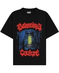 Balenciaga - T-Shirt Con Logo - Lyst