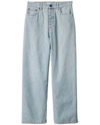 Miu Miu - Denim Cotton Trousers - Lyst