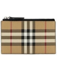 Burberry - Printed Canvas Card Holder - Lyst