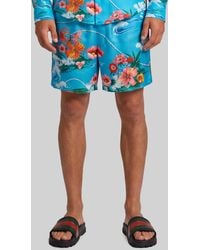 Gucci - Floral Print Shorts - Lyst