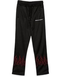 Vision Of Super - Pants With Embroidered Flames - Lyst