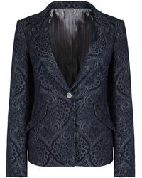 Etro - Denim Jacquard Jacket - Lyst