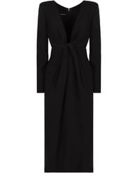 Emporio Armani - V-Neck Dress - Lyst