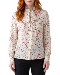 Valentino Garavani - Silk Pludsepois Bubble Shirt - Lyst
