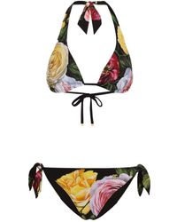 Dolce & Gabbana - Printed Bikini Set - Lyst